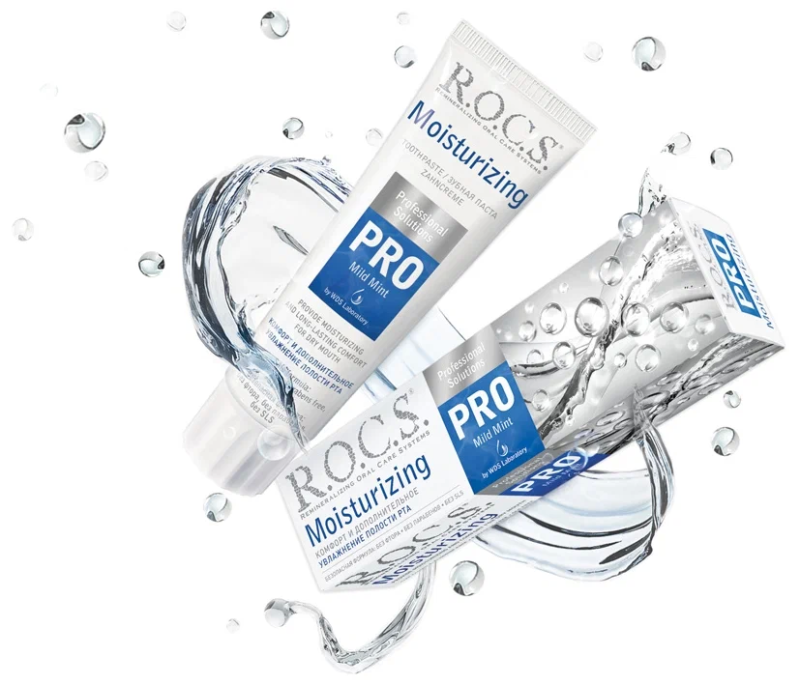 Новинка! Зубная паста R.O.C.S. PRO Moisturizing "Увлажняющая"